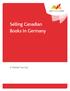 Selling Canadian Books In Germany. A Market Survey