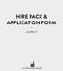 HIRE PACK & APPLICATION FORM
