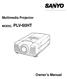 Multimedia Projector PLV-60HT MODEL. Owner's Manual