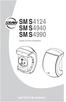 SMS4124 SMS4940 SMS4990 Compact Two-Way Loudspeakers