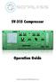 SV-315 Compressor Operation Guide