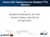 Fusion SOC Deployment for Reliable FTTH Network. Mehabub Ali Mondal & W S Choi Ilsintech Trading India Pvt Ltd 13 th April 2017