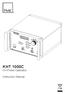KHT 1000C HV-Probe Calibrator. Instruction Manual