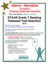 Occasion Thinking Guide and Activities. STAAR Grade 7 Reading Released Test Selection