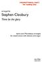 Stephen Cleobury. Thine be the glory. arranged by. hymn-tune Maccabaeus arranged for mixed voices with descant and organ