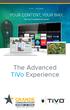 The Advanced TiVo Experience