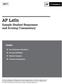 AP Latin. Sample Student Responses and Scoring Commentary. Inside: Free Response Question 1. Scoring Guideline. Student Samples. Scoring Commentary