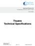 Theatre Technical Specifications