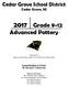 2017 Grade 9-12 Advanced Pottery