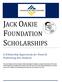 JACK OAKIE FOUNDATION SCHOLARSHIPS