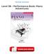 Free Kindle Level 3B - Performance Book: Piano Adventures ebooks Download