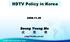HDTV Policy in Korea