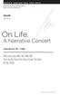 On Life. A Narrative Concert. Music by Cung Ti n, Tôn Th t Ti t And scenes from The Tale of Lady Th Kính by P.Q. Phan VASCAM