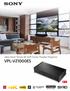 Ultra-Short Throw 4K HDR Home Theater Projector VPL-VZ1000ES