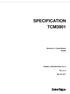 SPECIFICATION TCM3901