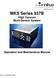 MKS Series 937B High Vacuum Multi-Sensor System Operation and Maintenance Manual