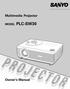 Multimedia Projector MODEL PLC-SW30. Owner s Manual