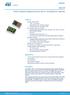 VD6281. World's smallest multispectral sensor with UV and light flicker detection. Data brief. Features. Applications. Description