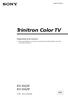 Trinitron Color TV KV-XA34 KV-XA29. Operating Instructions K F3 (1)
