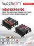 User Manual HDM-EXT-0110C. HDMI Extender over Single Cat.X with HDBaseT-Lite & Bi-directional IR 7.1 CH AUDIO. rev: Made in Taiwan