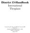 District 13-Handbook International Thespians