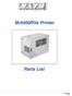 M-8400RVe Printer. Parts List. Page 1-1. P/N Rev.B