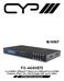 PU-444HBTE 4 x 8 HDMI / HDBaseT Matrix (4 x HDBaseT & 4 x HDMI Outputs, 5Play inc. PoE & Single LAN, up to 100m) OPERATION MANUAL