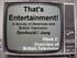 That's Entertainment! A Survey of American and British Television Dewhurst / Jung Week 2: Overview of British Television
