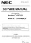SERVICE MANUAL COLOR MONITOR. The classification code of the serial number is [0, 1]: QDI Panel (Luminosity is 250cd/m 2 )