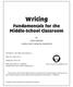 Writing Fundamentals for the Middle-School Classroom