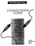 CONNECTIONS GUIDE. To Find Your Hook.up Turn To Page 1