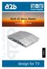 MyM-3S Micro Master. Installation Guide. English. design for TV