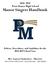 2018/2019 Penn Manor High School Manor Singers Handbook