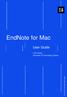 EndNote for Mac. User Guide. UTS Library University of Technology Sydney UTS CRICOS PROVIDER CODE 00099F