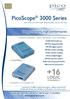 PicoScope 3000 Series USB OSCILLOSCOPES AND MIXED-SIGNAL OSCILLOSCOPES. 2 AnAlog ChAnnels serial DeCoDIng MATh ChAnnels