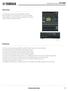 Overview. Features. Technical Data Sheet 1 / 6. Digital Mixing Console 01V96i