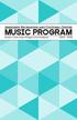 Aberdeen Recreation and Cultural Center MUSIC PROGRAM. Student Information & Registration Handbook