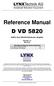 Reference Manual D VD 5820
