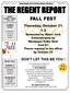 THE REGENT REPORT FALL FEST DON T LET THIS BE YOU! Thursday, October