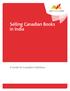 Selling Canadian Books in India. A Guide for Canadian Publishers