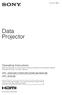 Data Projector VPL-SW536C/SW526C/SW536/SW526 VPL-SX (1)