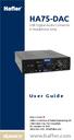 HA75-DAC USB Digital Audio Converter & Headphone Amp
