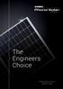 The Engineers Choice PHOTOVOLTAIC MODULES