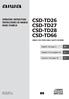CSD-TD26 CSD-TD27 CSD-TD28 CSD-TD66 COMPACT DISC STEREO RADIO CASSETTE RECORDER