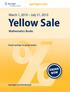 Yellow Sale Mathematics Books